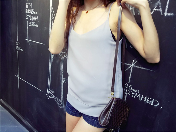 WT7134 Stylish Sexy Top Grey