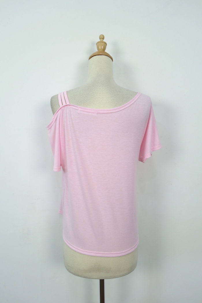 WT7153 Korea Fashion Top Pink
