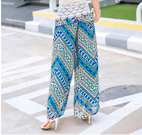 WP7181 Stylish Loose Pant Blue