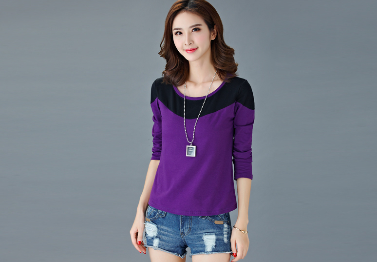 WT7189 Fashion Top Purple