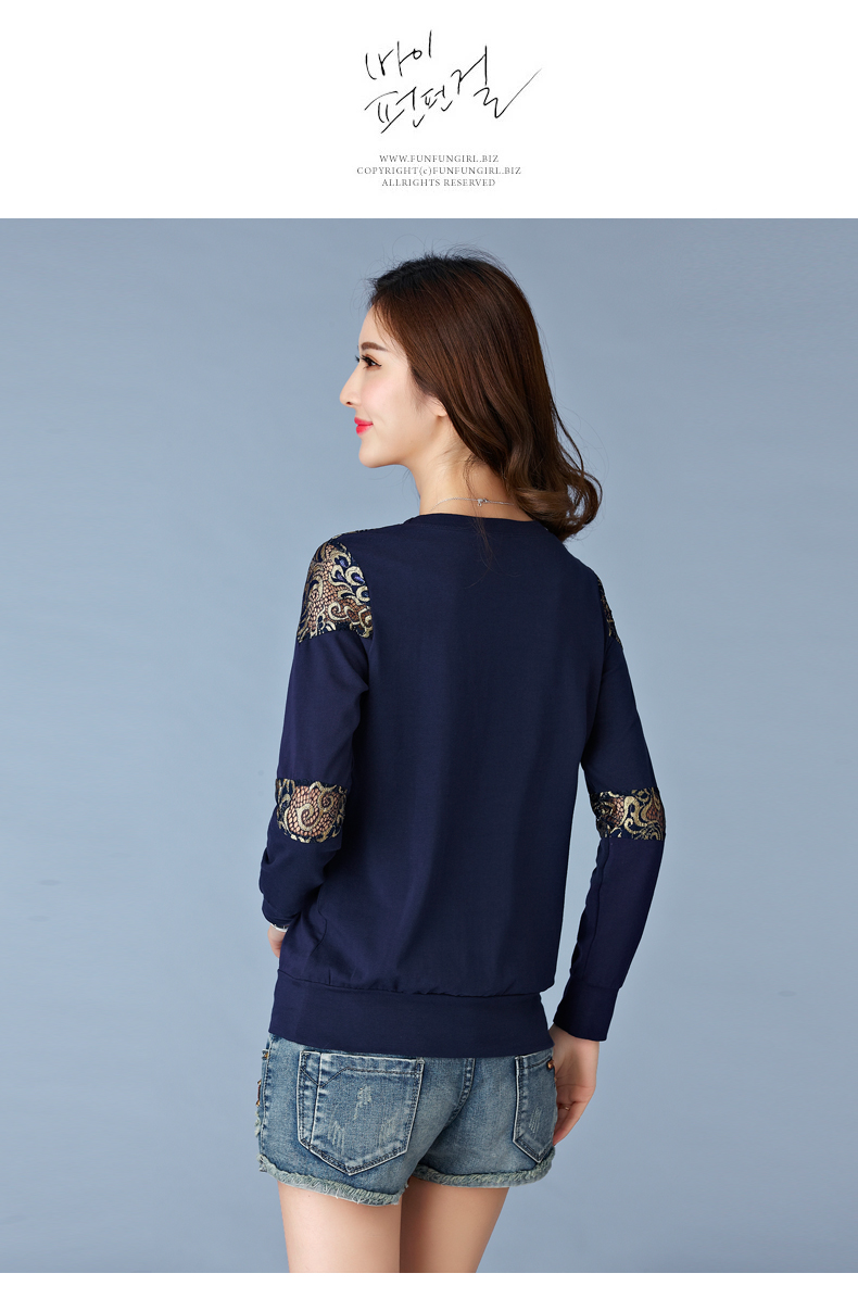 WT7192 Korea Fashion Top Blue