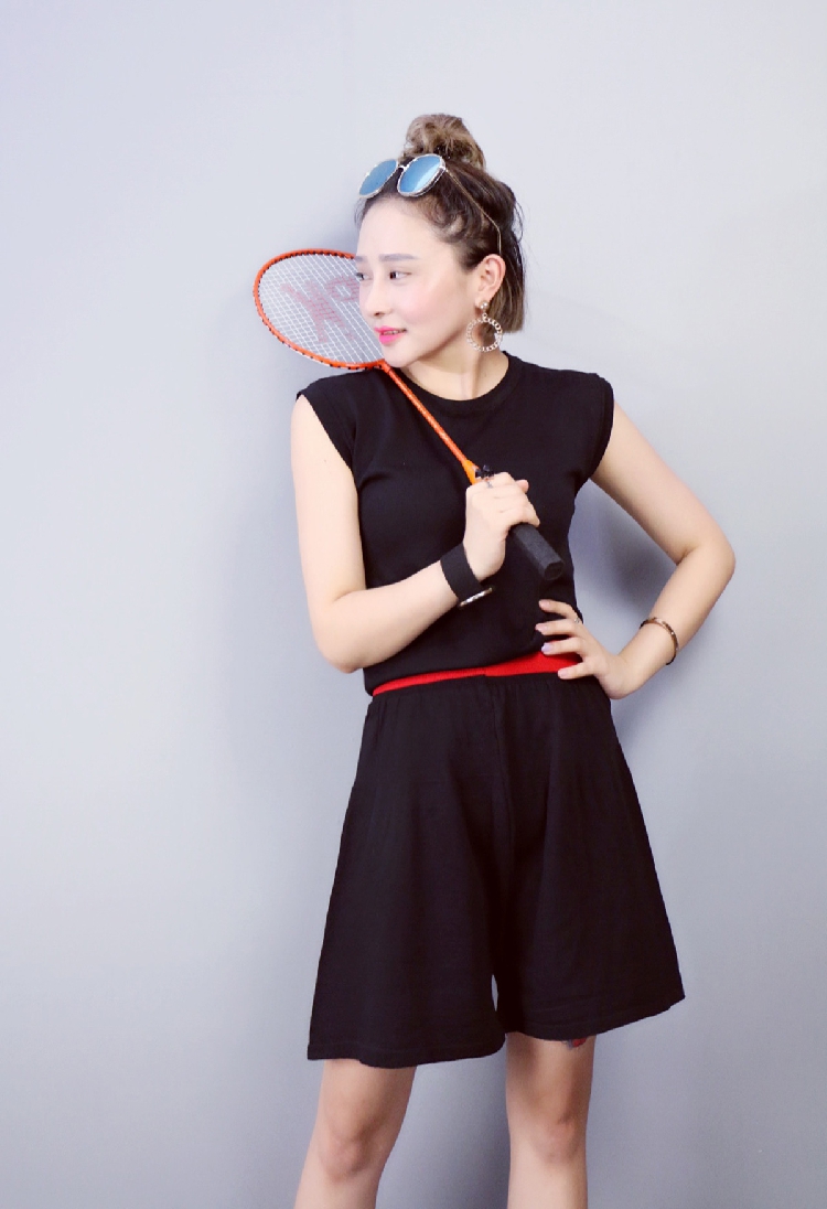 WT7210 Fashion Top and Pant Black