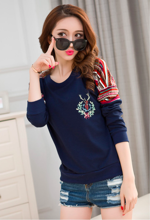 WT7213 Korea Fashion Top Blue