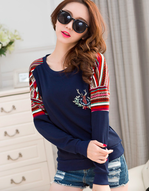 WT7213 Korea Fashion Top Blue