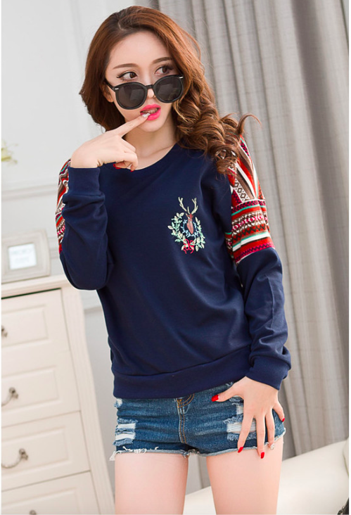 WT7213 Korea Fashion Top Blue