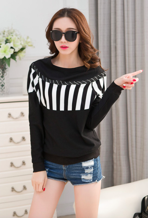 WT7214 Stylish Top Black