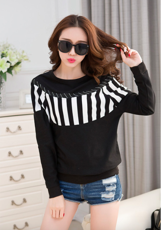 WT7214 Stylish Top Black