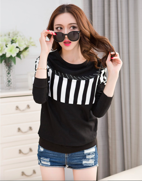 WT7214 Stylish Top Black