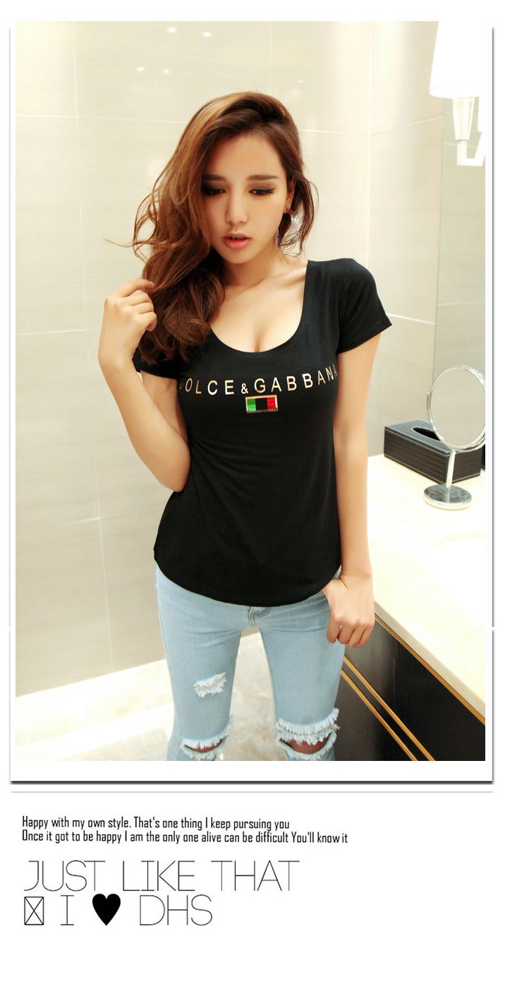 WT7220 Sexy Stylish Top Black