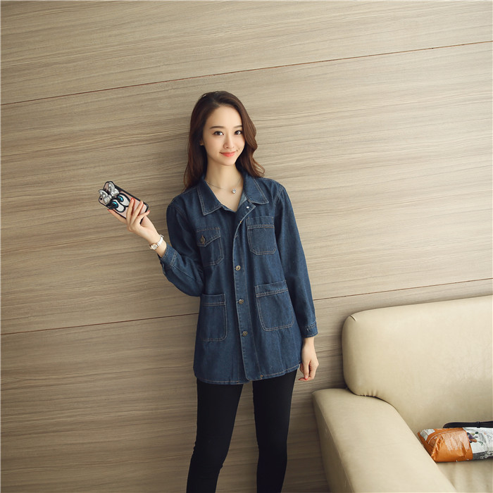 WJ7232 Stylish Denim Jacket Blue 
