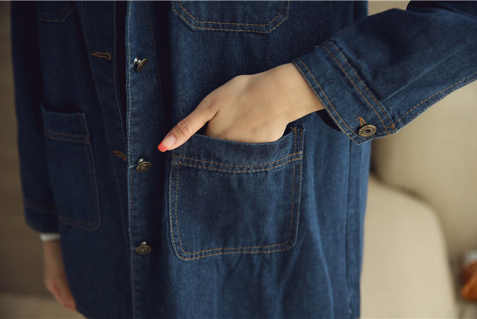 WJ7232 Stylish Denim Jacket Blue 