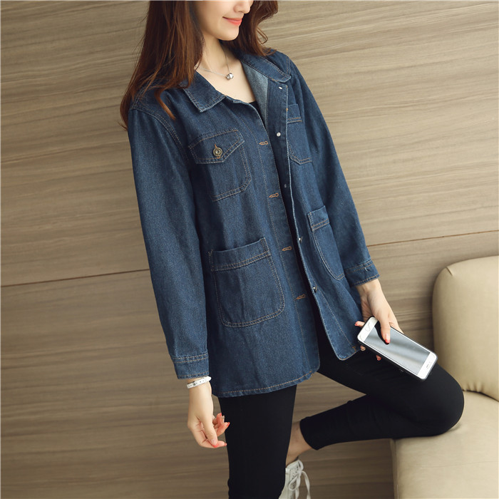 WJ7232 Stylish Denim Jacket Blue 