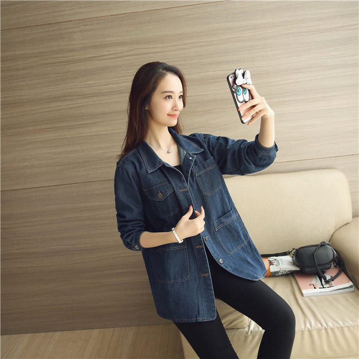 WJ7232 Stylish Denim Jacket Blue 