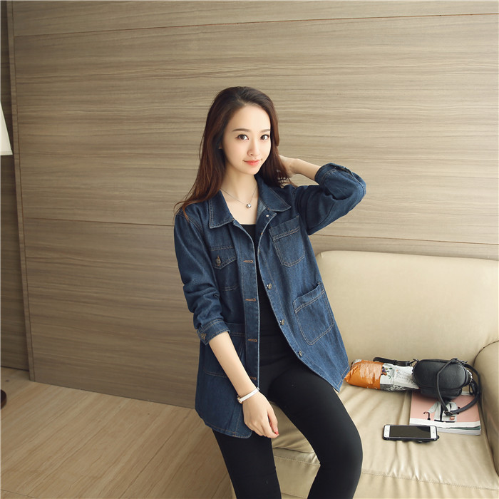 WJ7232 Stylish Denim Jacket Blue 