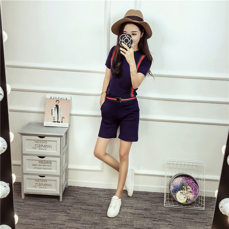 WT7259 Top and Pant Dark Blue (1 Set)