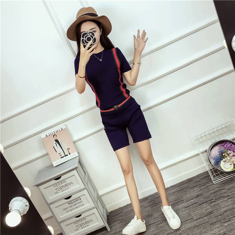 WT7259 Top and Pant Dark Blue (1 Set)