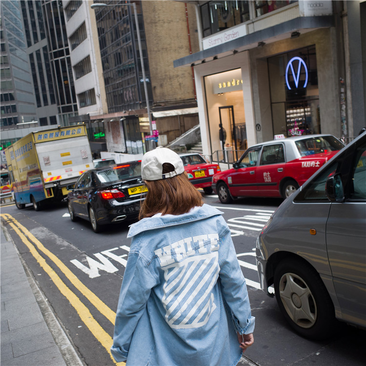 WJ7302 Fashion Denim Jacket Light Blue