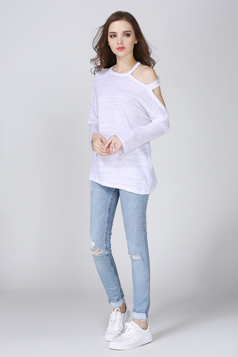 WT7306 Europe Sexy Top White