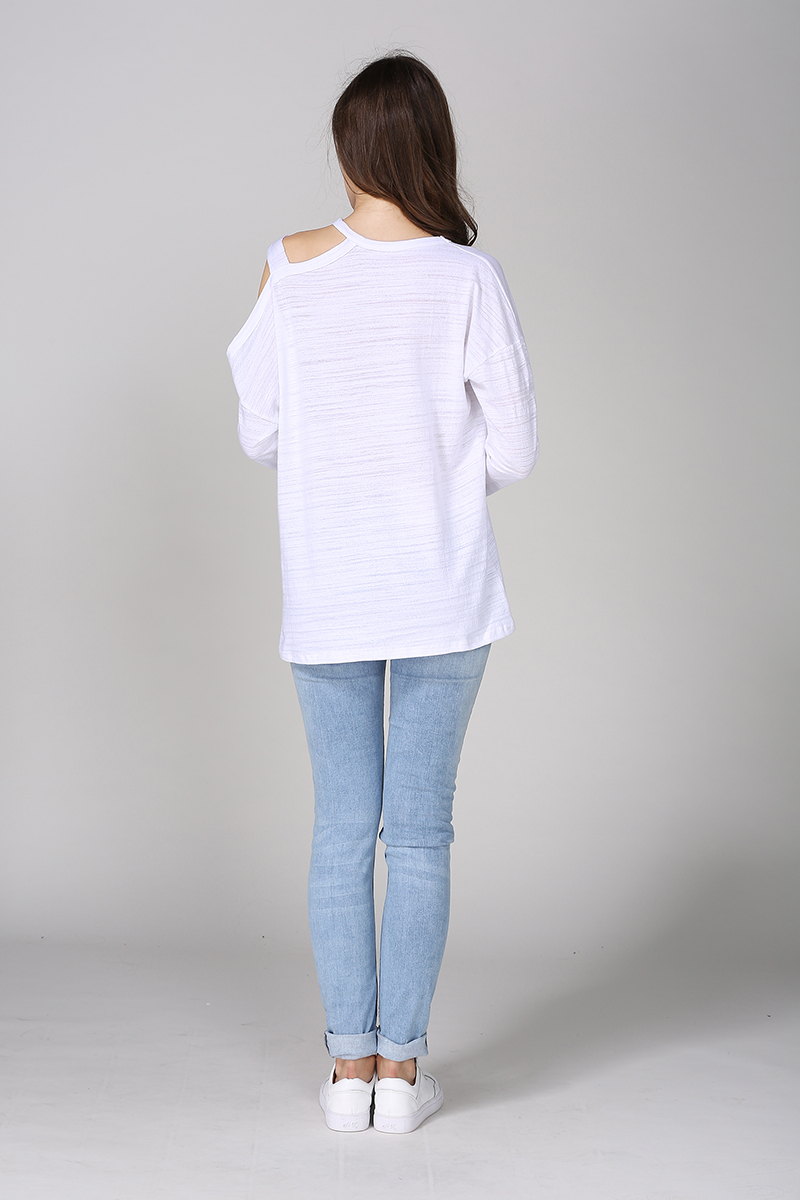 WT7306 Europe Sexy Top White