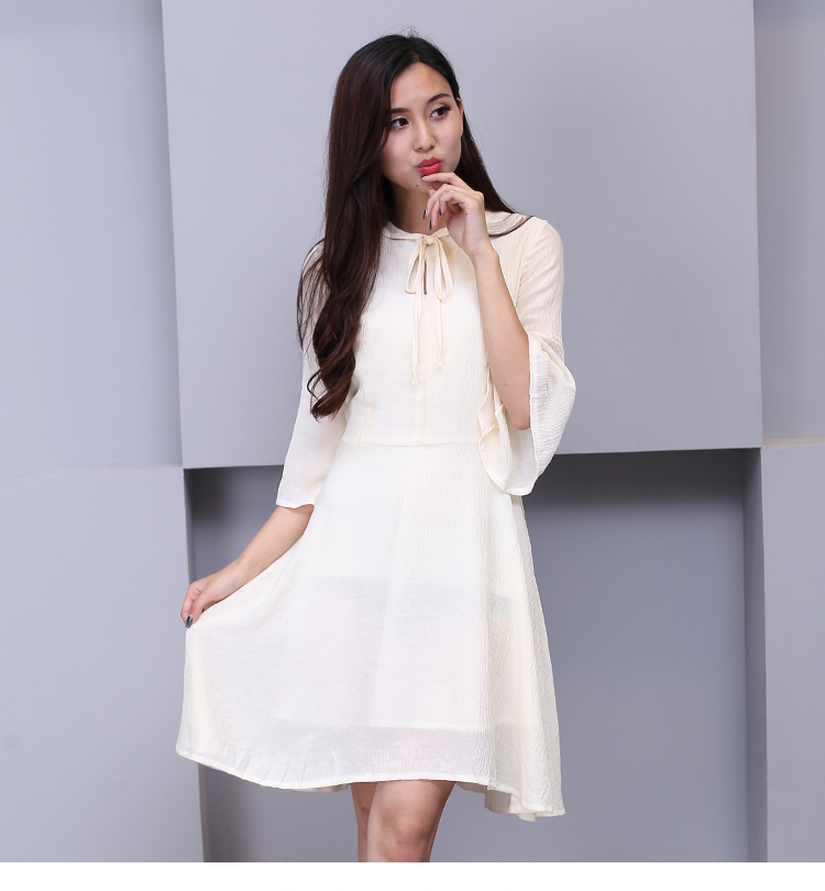 WD7319 Lovely Fashion Dress Apricot