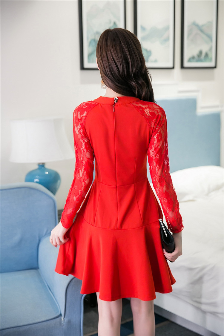 WD7321 Sexy Stylish Dress Red