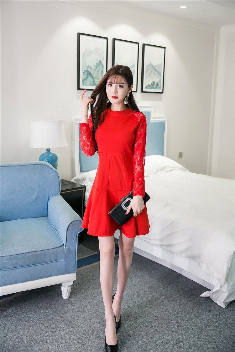 WD7321 Sexy Stylish Dress Red