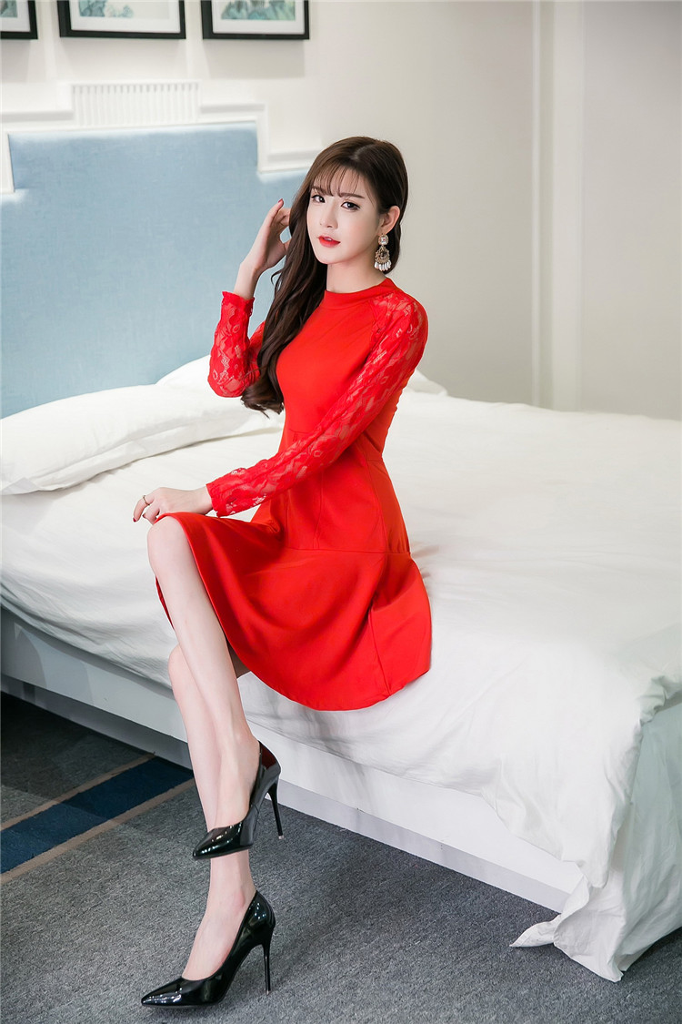 WD7321 Sexy Stylish Dress Red