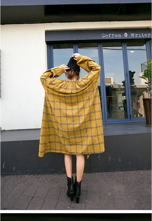 WJ7322 Stylish Long Jacket Brown