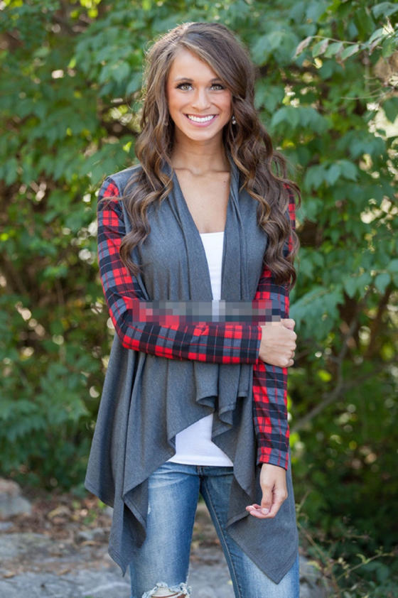 WJ7335 Fashion Cardigan Grey