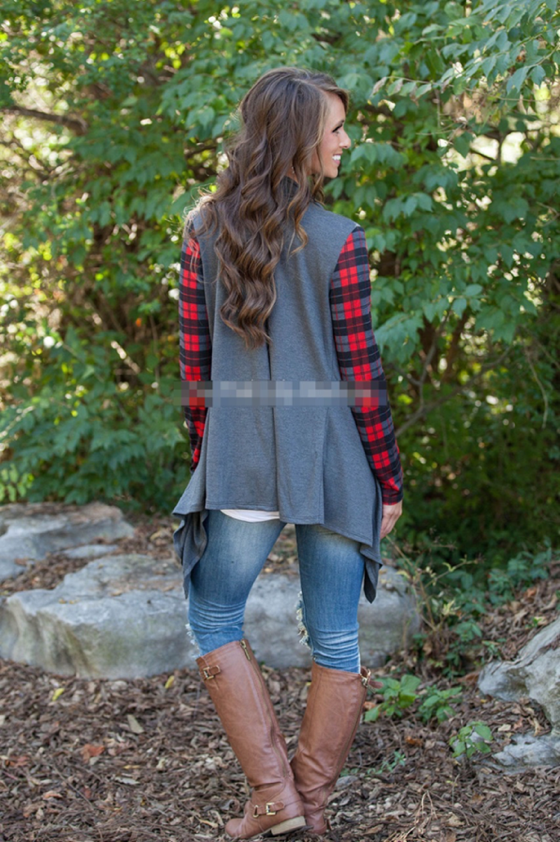 WJ7335 Fashion Cardigan Grey