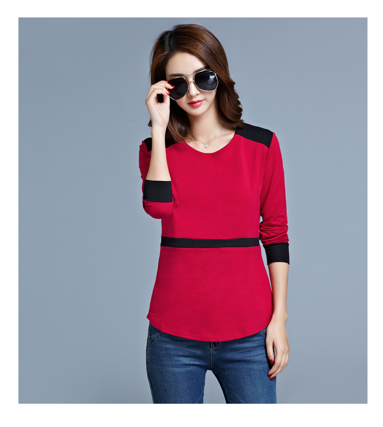 WT7353 Korea Fashion Top Red