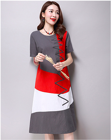 WD3753 Korea Fashion Dress Grey