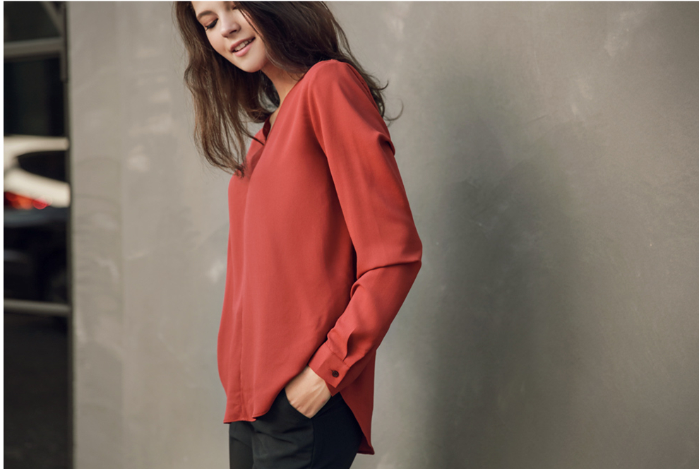 WT7368 Europe Fashion Top Red