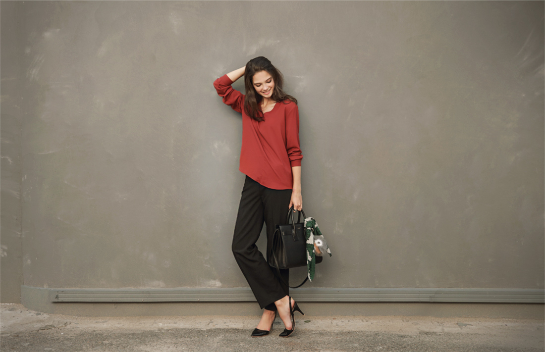 WT7368 Europe Fashion Top Red