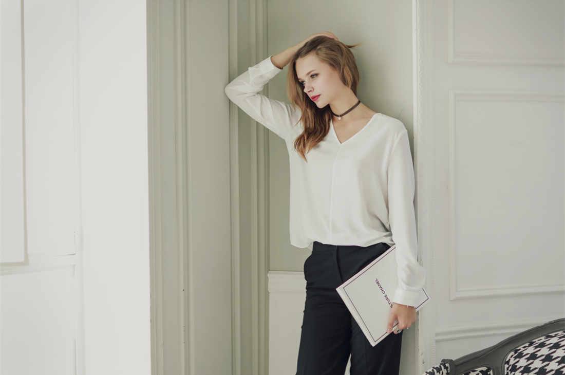 WT7368 Europe Fashion Top White