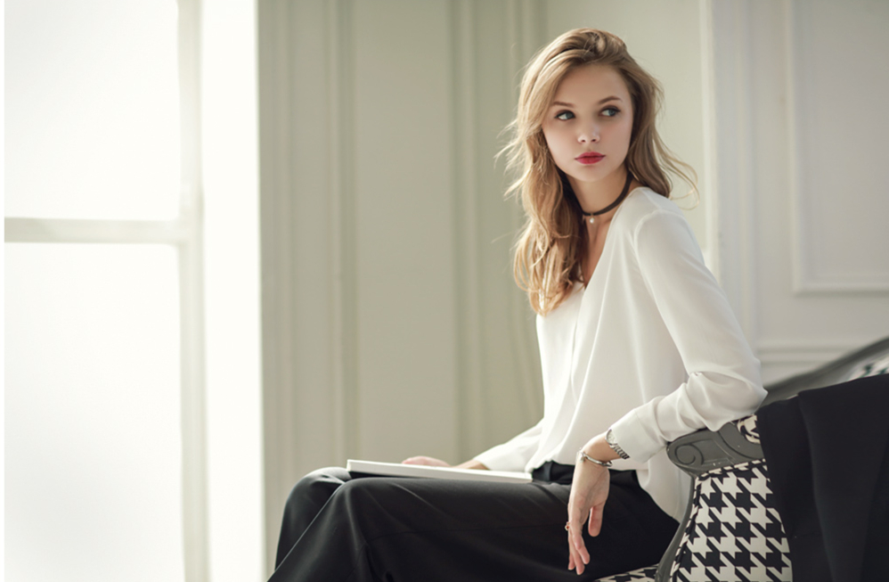 WT7368 Europe Fashion Top White