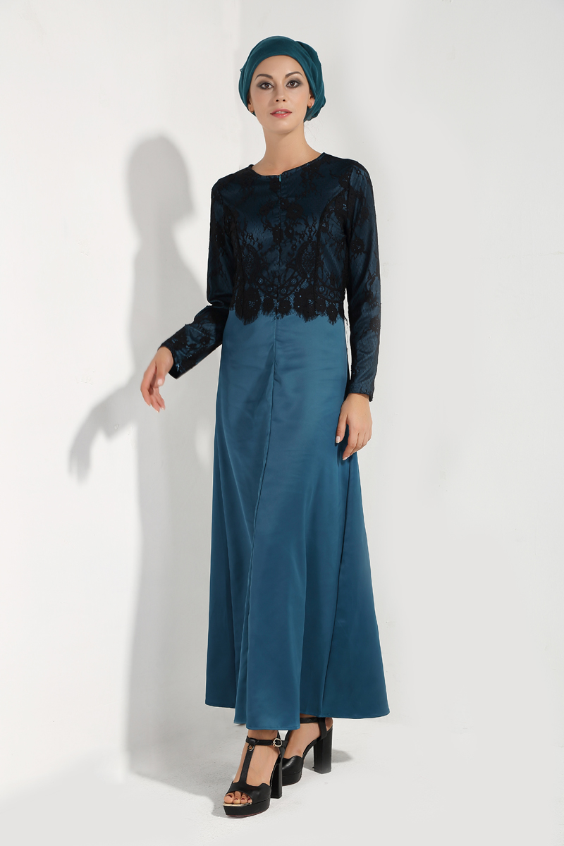 WH7374 Elegant Jubah Dark Green