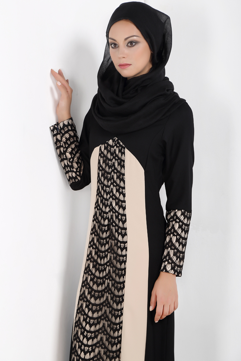 WH7375 Pretty Jubah Black