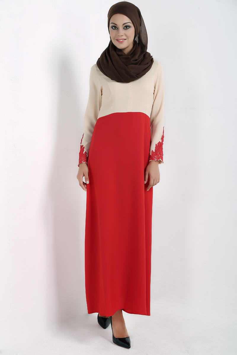 WH7376 Charming Jubah Red