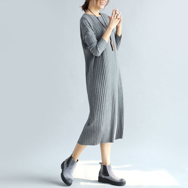 WD7389 Fashion Maxi Dress Grey