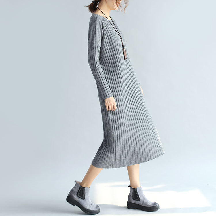 WD7389 Fashion Maxi Dress Grey