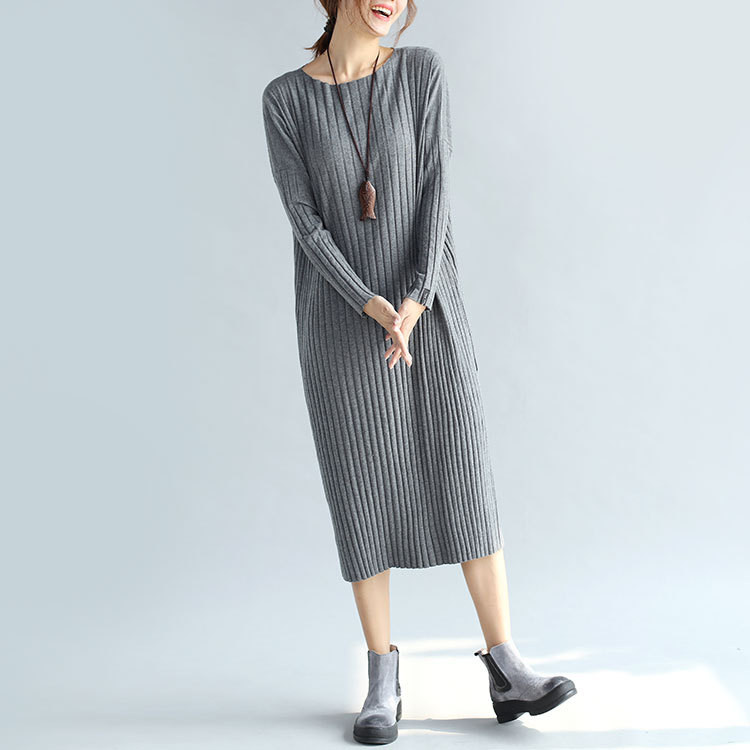 WD7389 Fashion Maxi Dress Grey