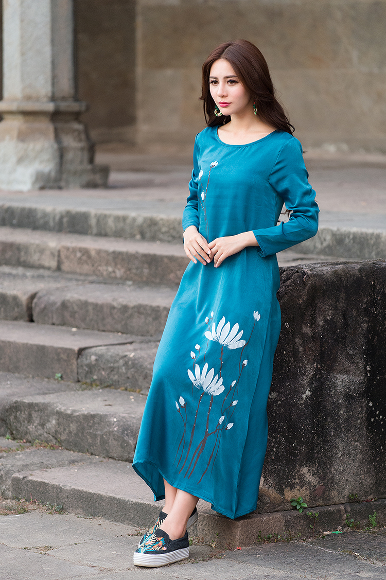 WD7416 Elegant Dress Blue