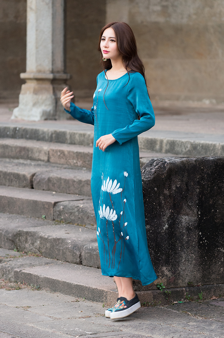 WD7416 Elegant Dress Blue