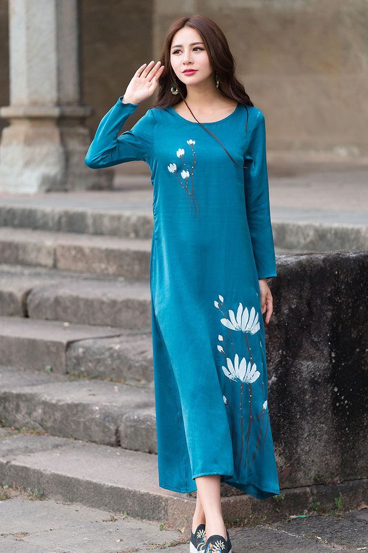 WD7416 Elegant Dress Blue