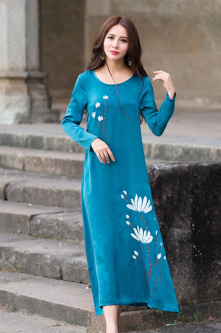 WD7416 Elegant Dress Blue