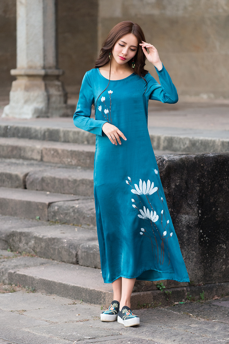 WD7416 Elegant Dress Blue