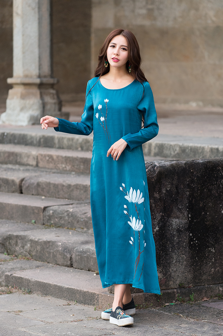 WD7416 Elegant Dress Blue