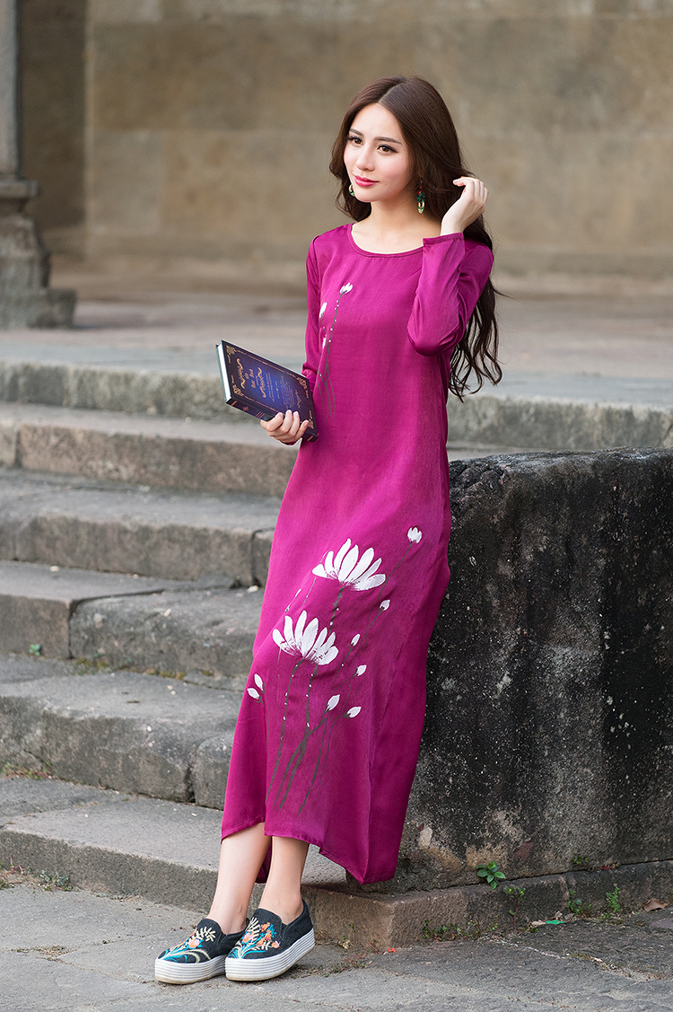 WD7416 Elegant Dress Purple