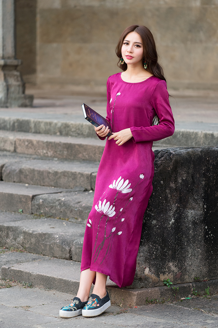 WD7416 Elegant Dress Purple